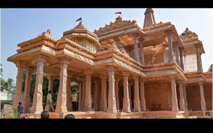 Big and Large Outdoor Marble Temple