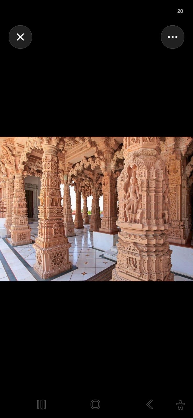 Big and Large Outdoor Marble Temple
