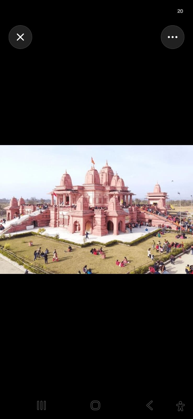 Big and Large Outdoor Marble Temple