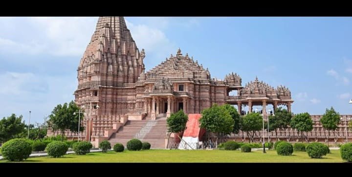 Big and Large Outdoor Marble Temple