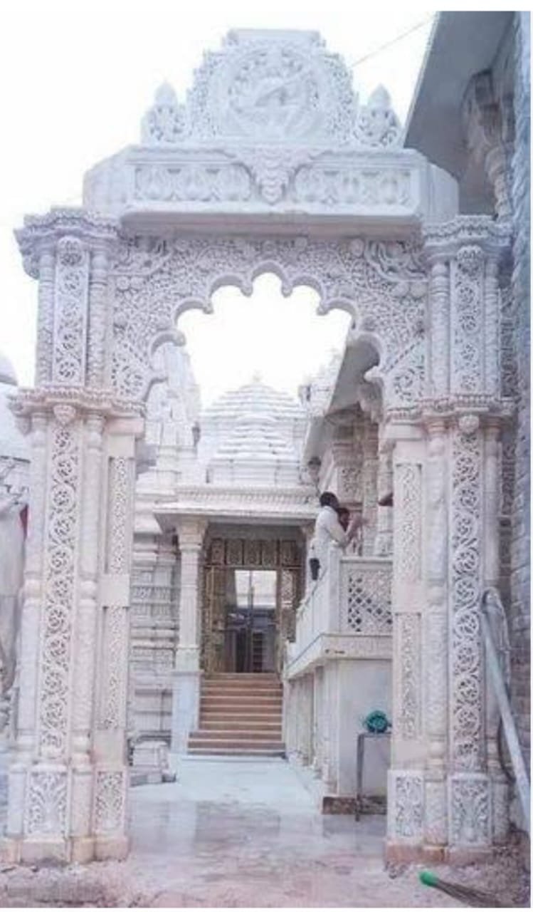Marble and stone art Marble entrance gate