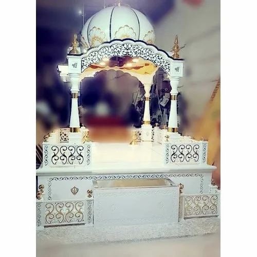 Marble paalki saaheb in gurudwara