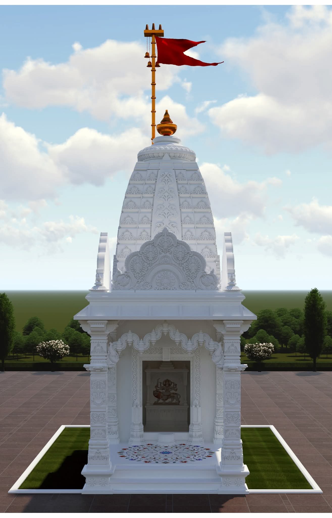 Medium size outdoor Temple
