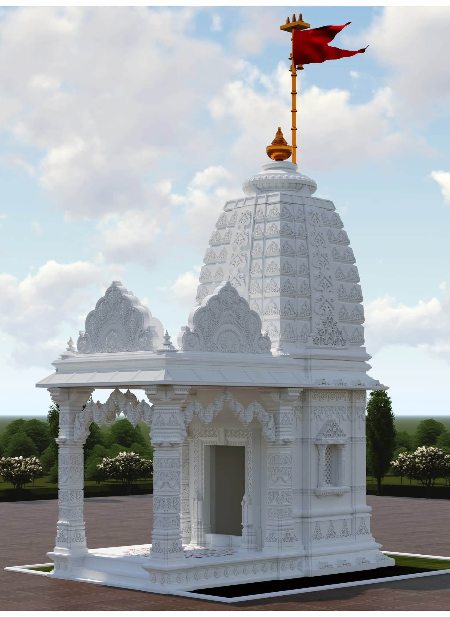 Medium size outdoor Temple