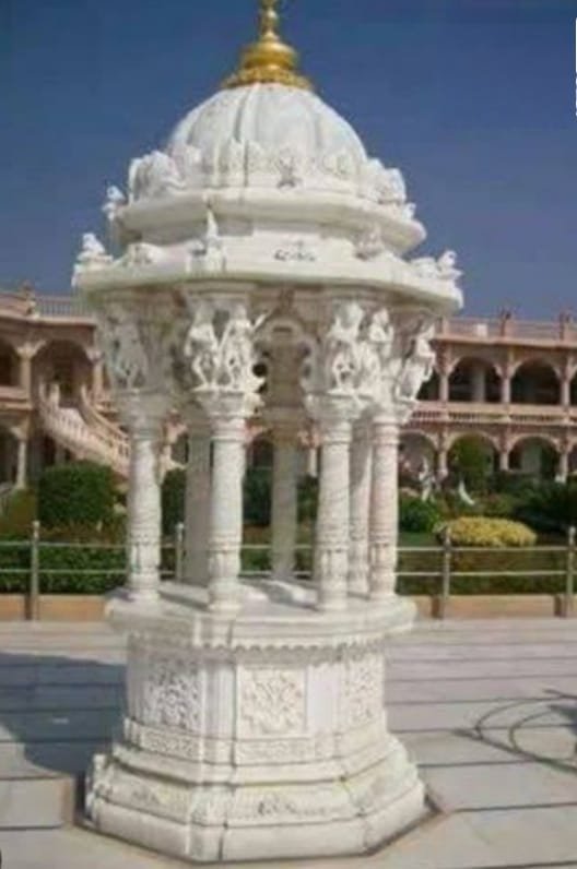 Outdoor Marble Chhatri Temple