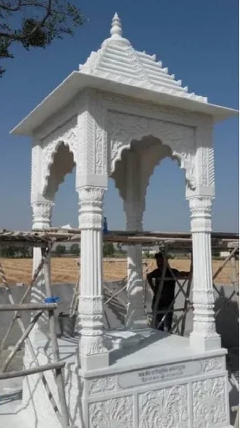 Outdoor Marble Chhatri Temple