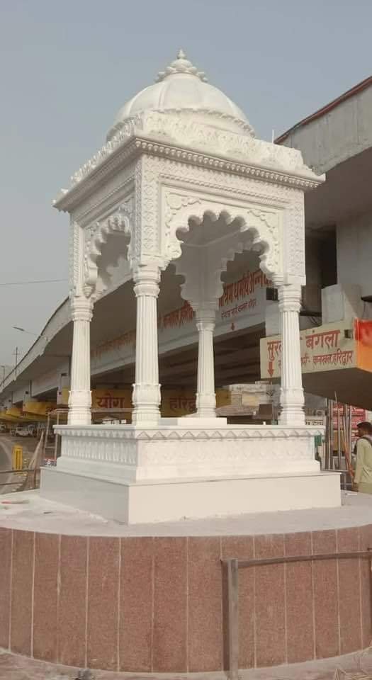 Outdoor Marble Chhatri Temple