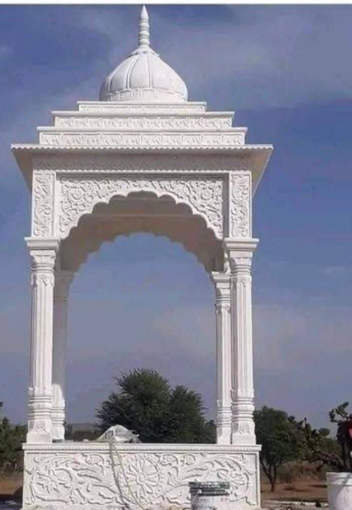 Outdoor Marble Chhatri Temple